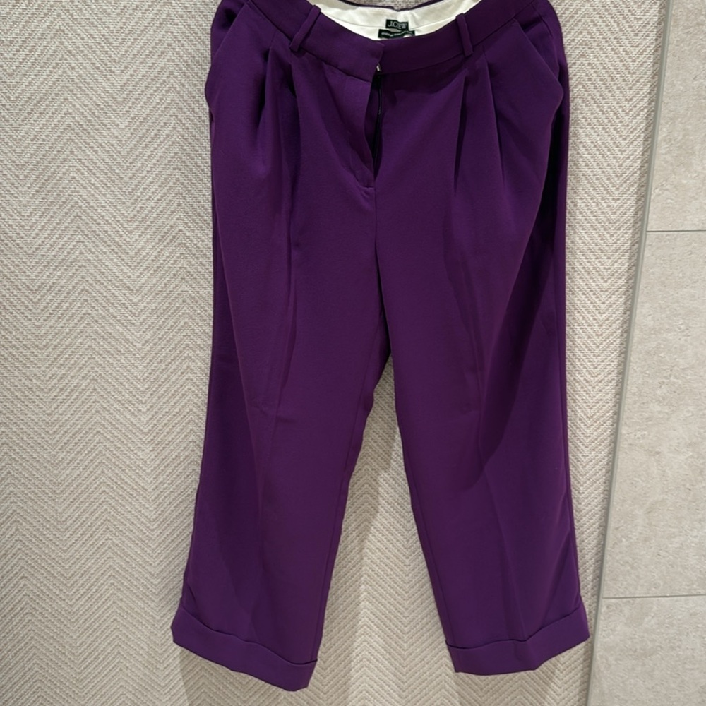 J Crew wide leg Trousers - 10 Petite